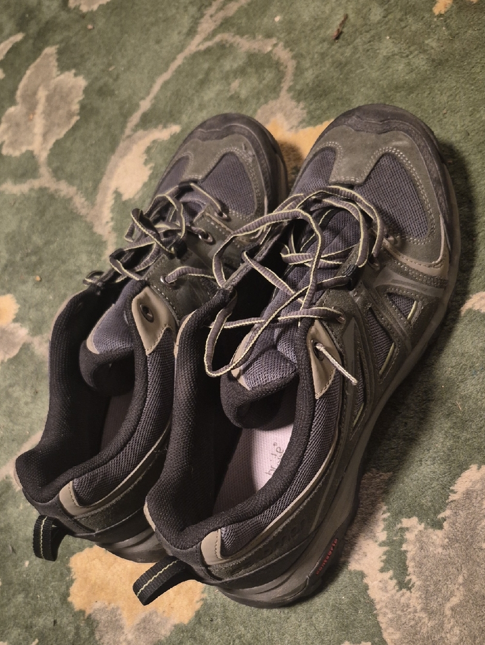 Salomon Men's Trail Shoes - Dark Gray and Black